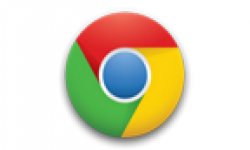 google chrome logo vignette head
