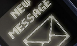 new message sms vignette head