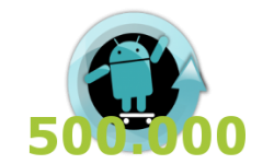 vignette cyanogen cyanogenmod Seven 7 logo record 500000