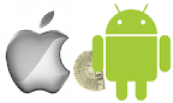vignette icone head logo apple robot android dollars