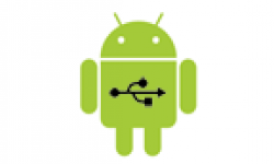 vignette icone head logo robot android usb